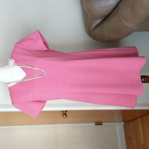 Liz Baker Pink Short Sleeve Dress